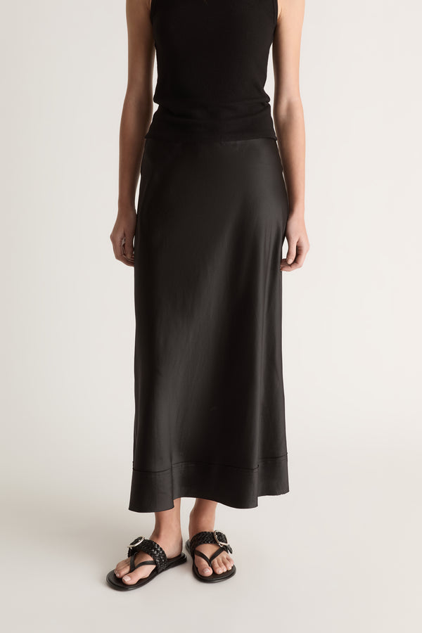 Stella Silk Satin Skirt