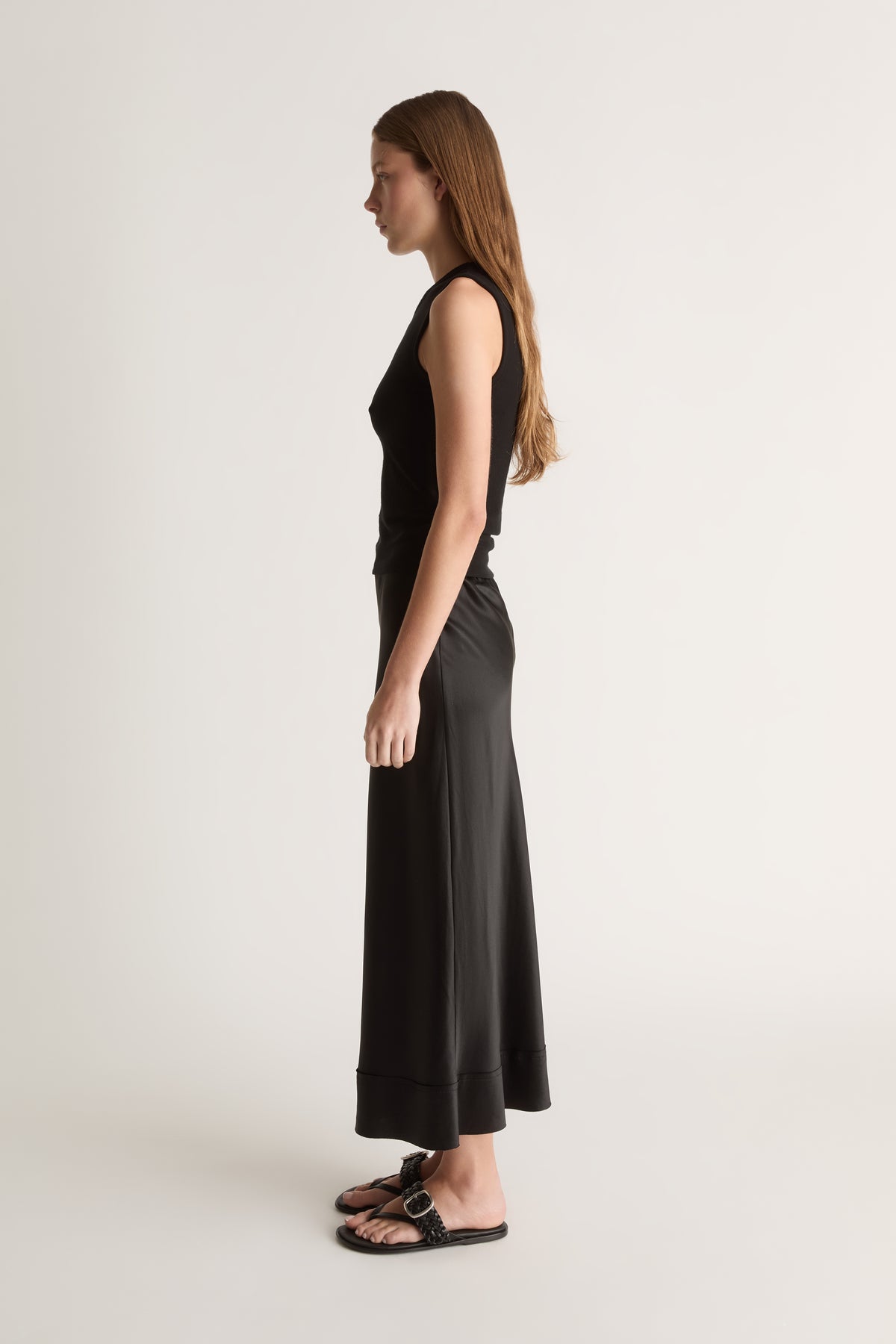 Stella Silk Satin Skirt