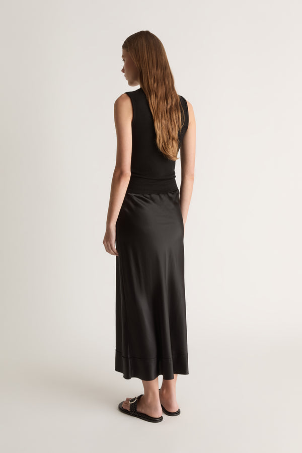 Stella Silk Satin Skirt