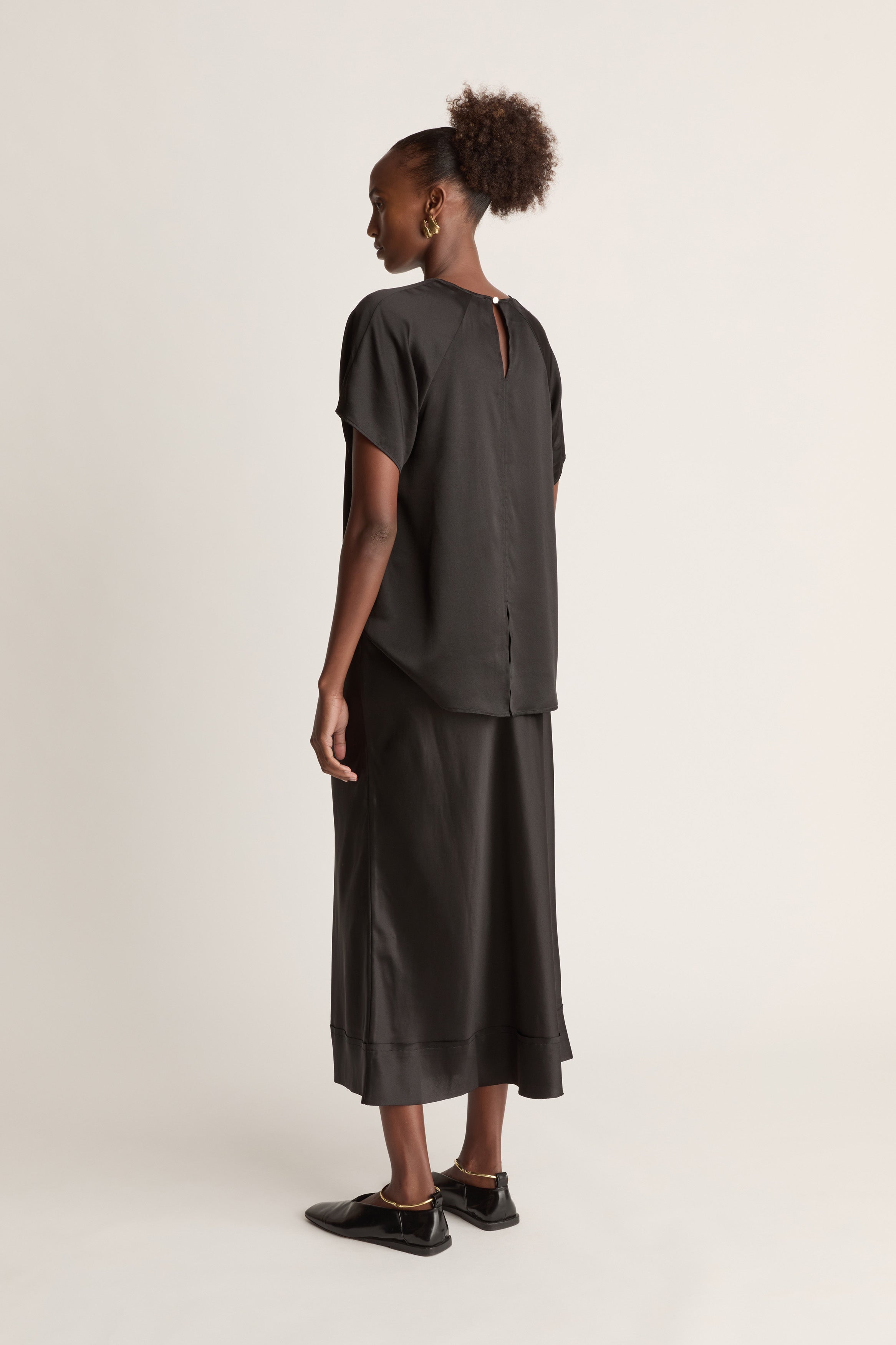 Stella Silk Satin Skirt