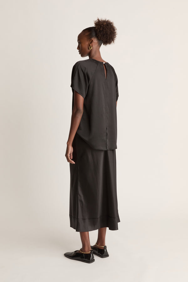 Stella Silk Satin Skirt