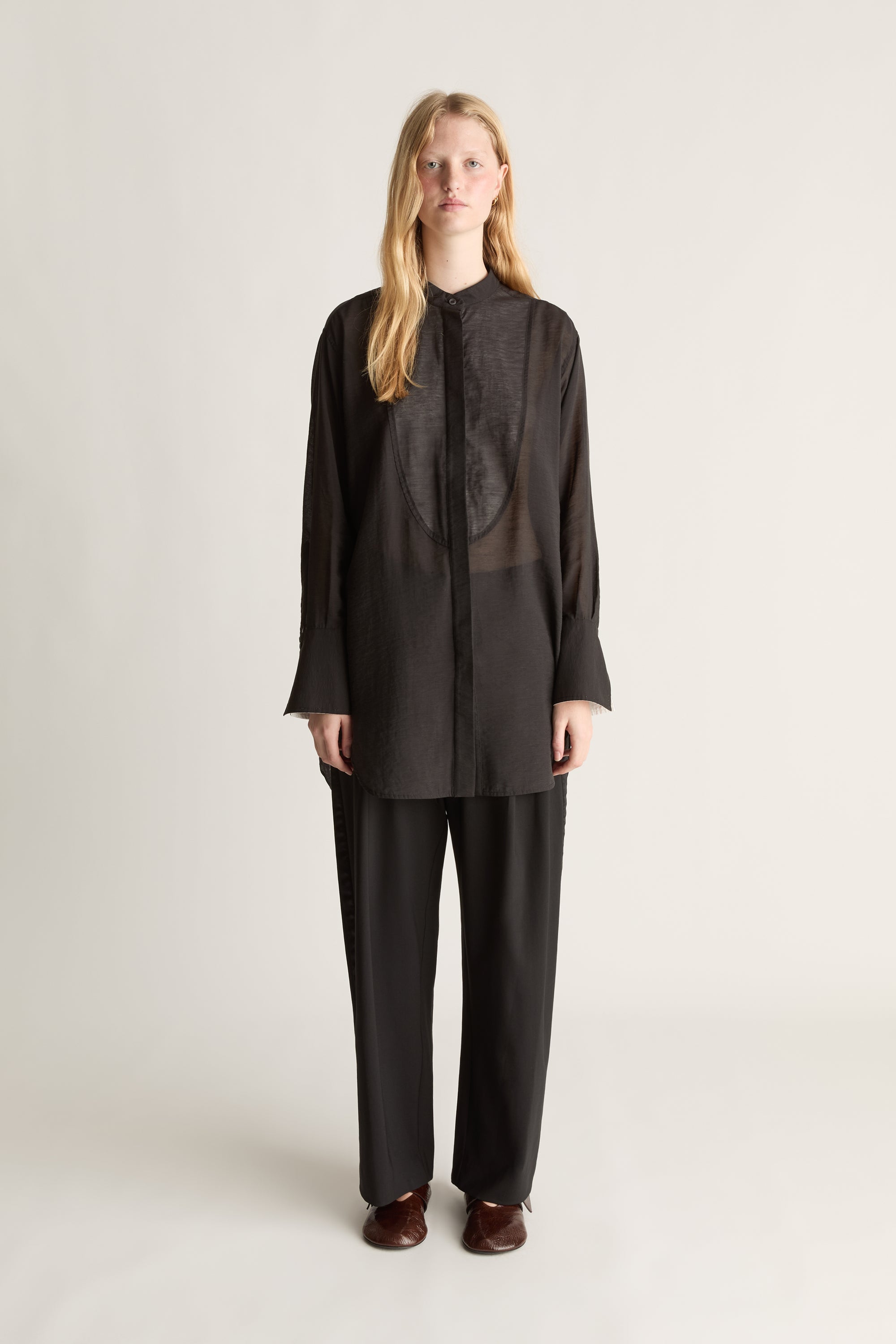 Symes Gathered LS Shirt