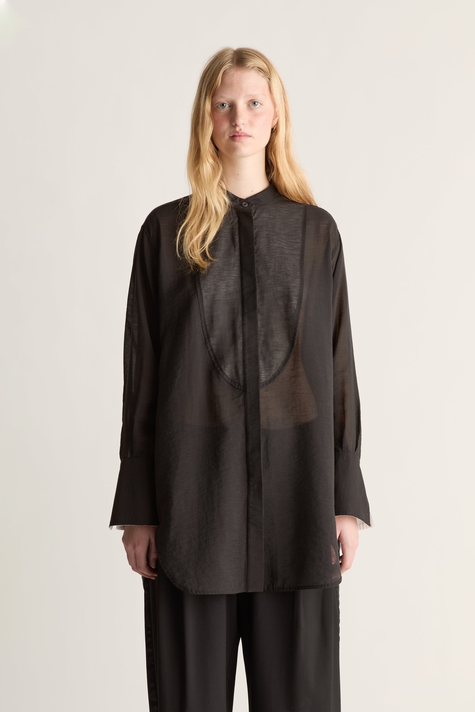 Symes Gathered LS Shirt