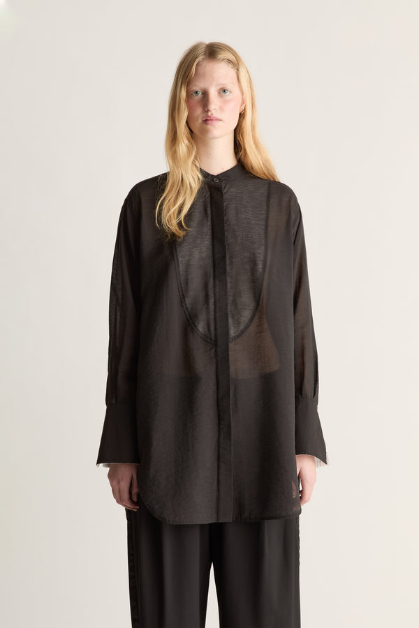 Symes Gathered LS Shirt