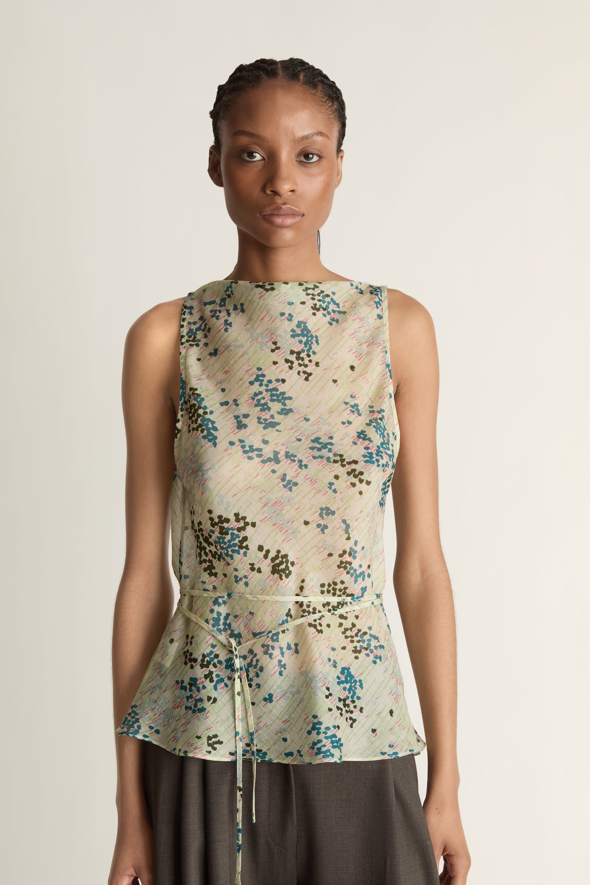 Willow Silk Bias Top