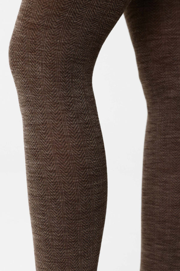 Ylva Fishbone Wool Tights