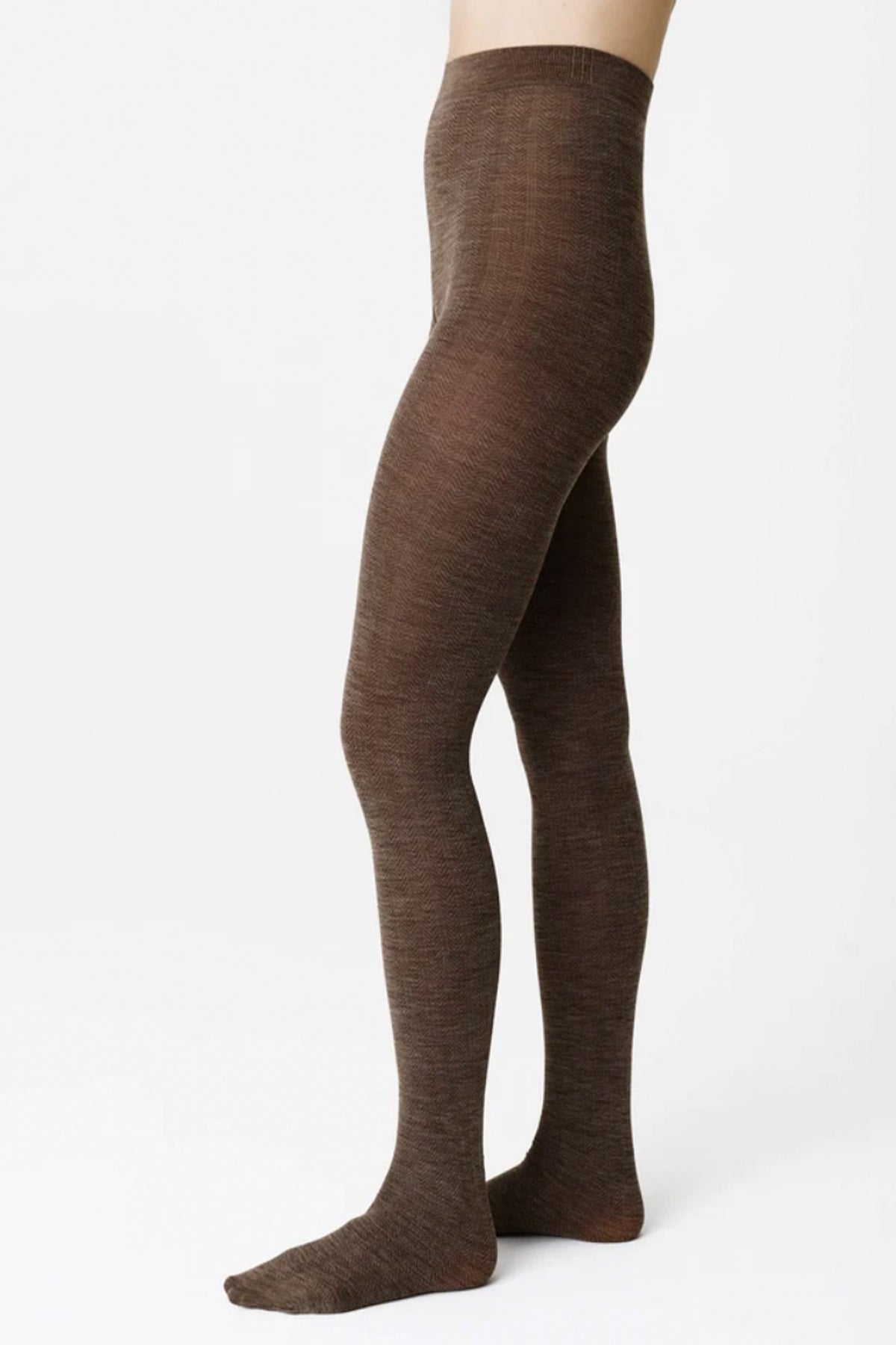 Ylva Fishbone Wool Tights