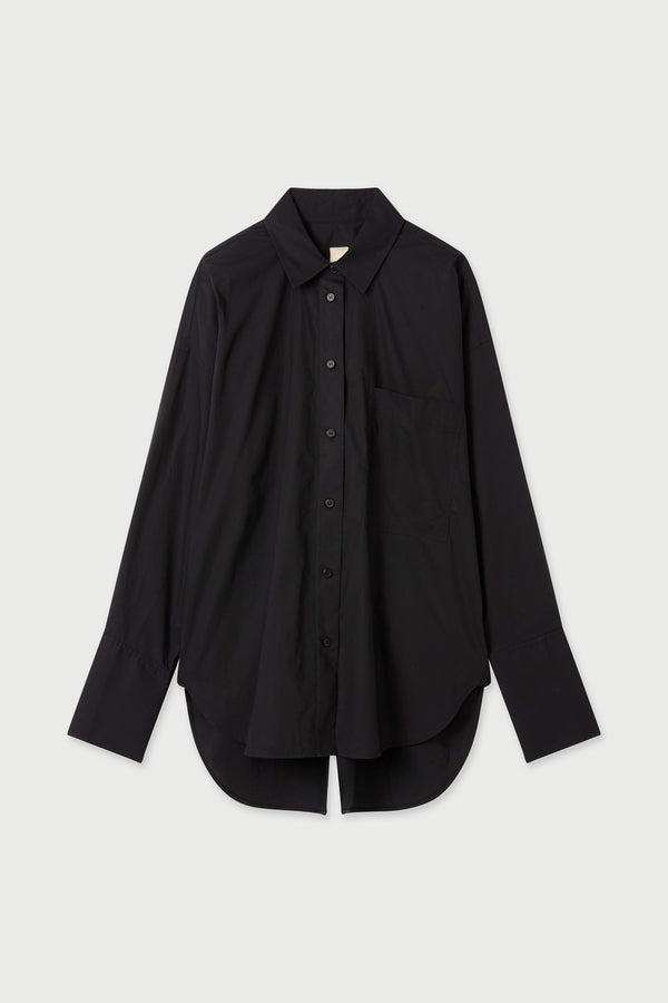 LM Poplin Long Sleeve Shirt Black