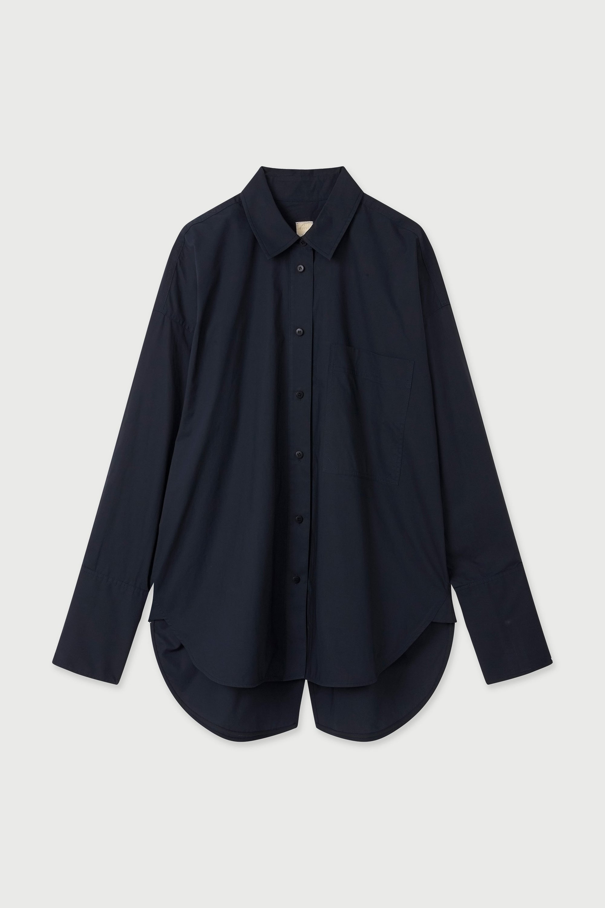 LM Poplin Long Sleeve Shirt Navy