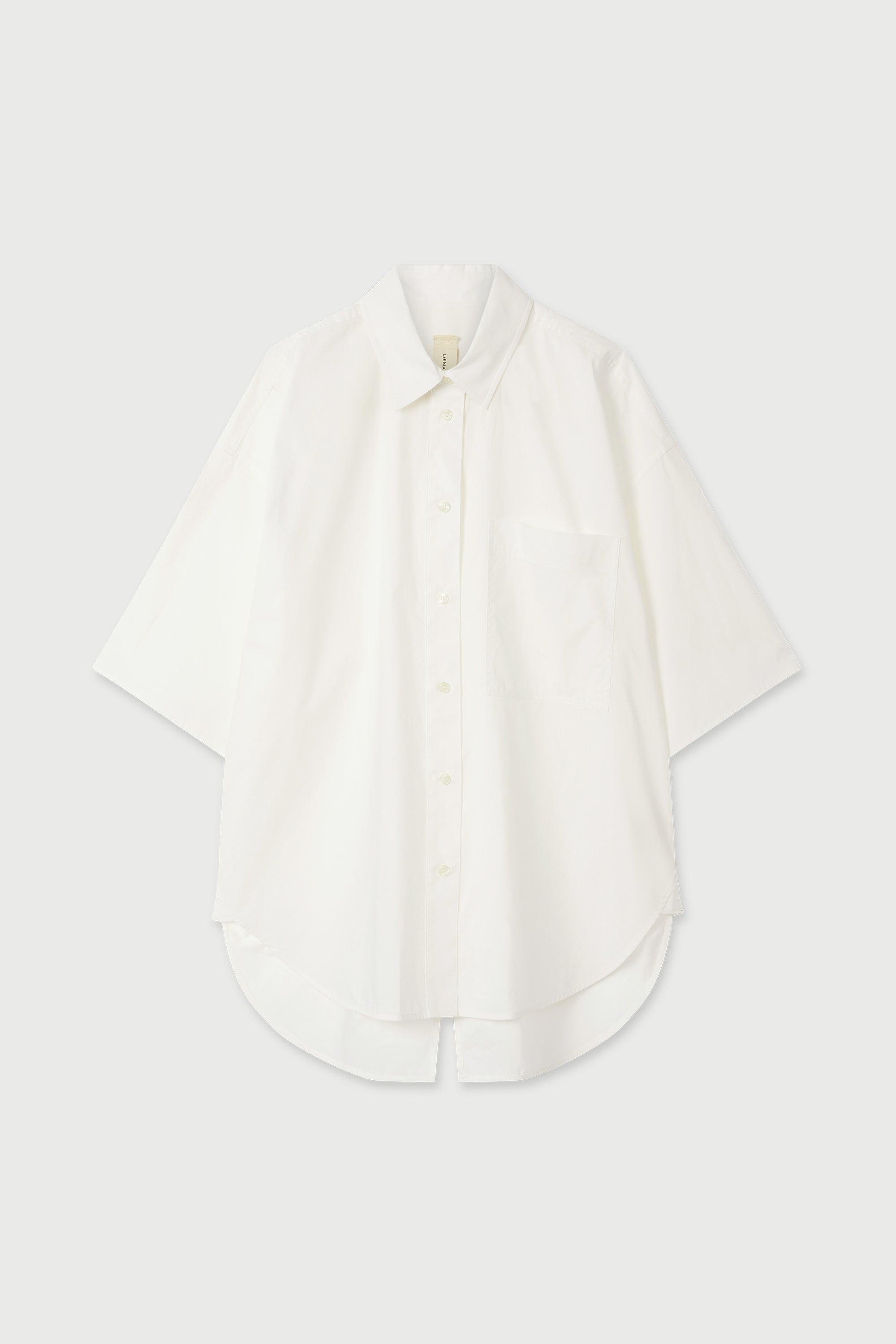 LM Poplin Short Sleeve Shirt White