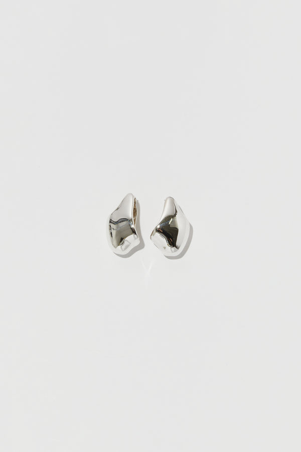 Faris Beignet Hoops Silver
